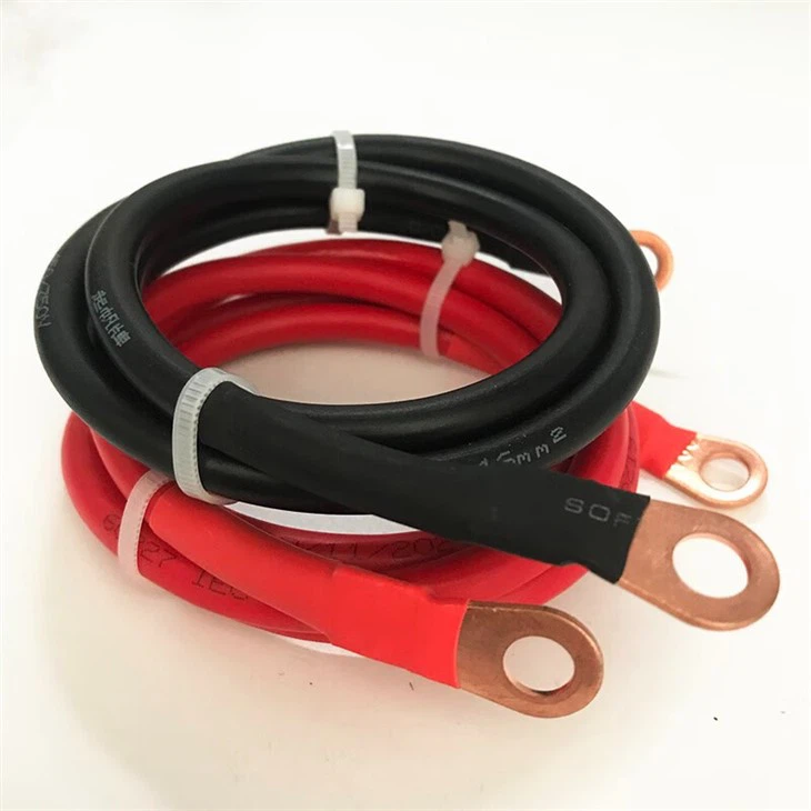 Battery Charger Cables Copper Inverter Wire With M8 Ring Terminal For Car Marine Solar Auto RV suppliers
